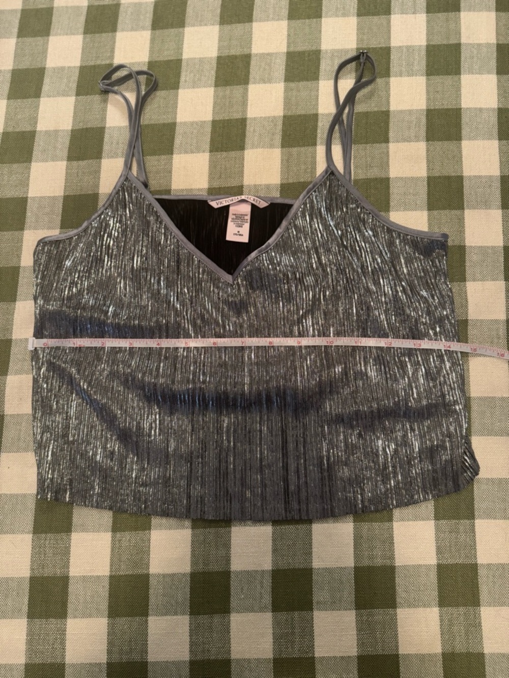 Victoria’s Secret Silver Shimmer Pleated Cami - Picture 9 of 10